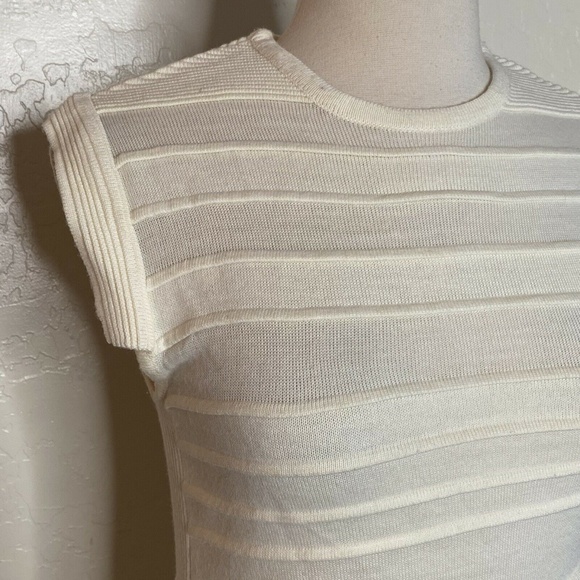 Hakaan Intermix Womens Ivory Wool Bodycon Dress 8 - Picture 5 of 7